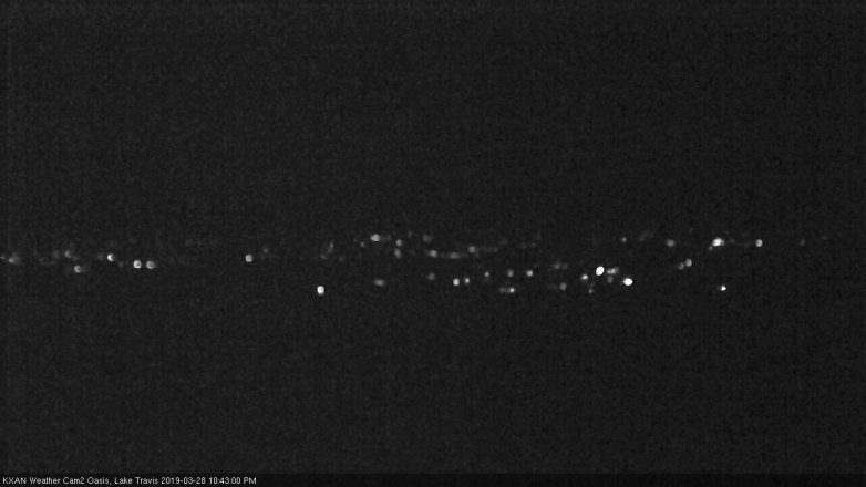 Lake Travis webcam, March 28, 2019 9:45 PM CT