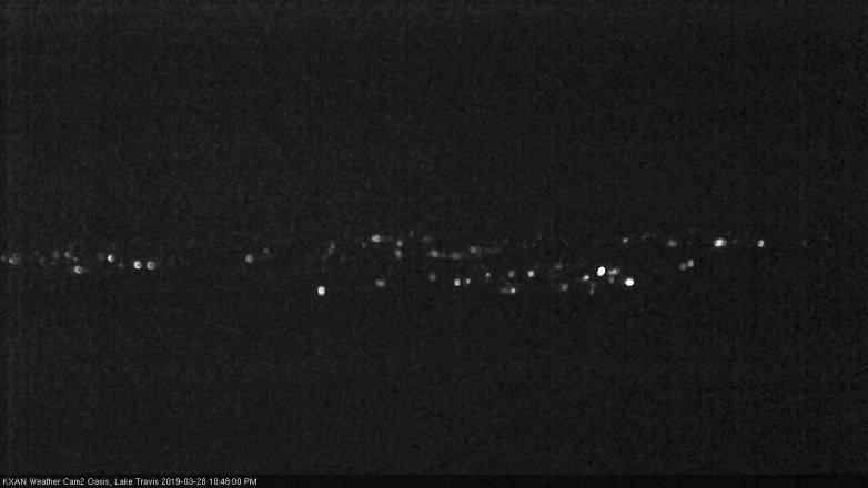 Lake Travis webcam, March 28, 2019 9:50 PM CT