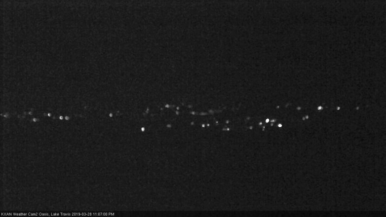 Lake Travis webcam, March 28, 2019 10:10 PM CT