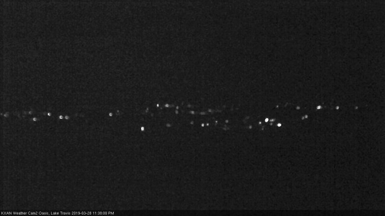 Lake Travis webcam, March 28, 2019 10:40 PM CT