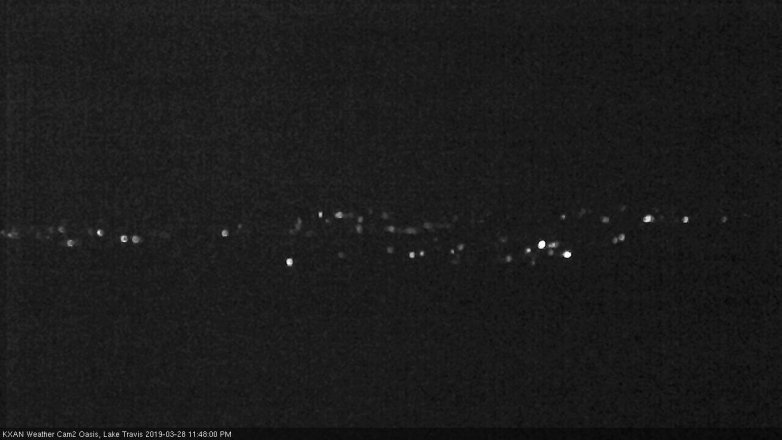 Lake Travis webcam, March 28, 2019 10:50 PM CT