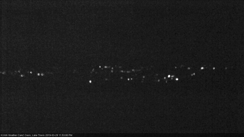 Lake Travis webcam, March 28, 2019 10:55 PM CT
