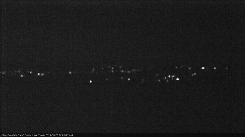 Lake Travis webcam, March 28, 2019 11:30 PM CT