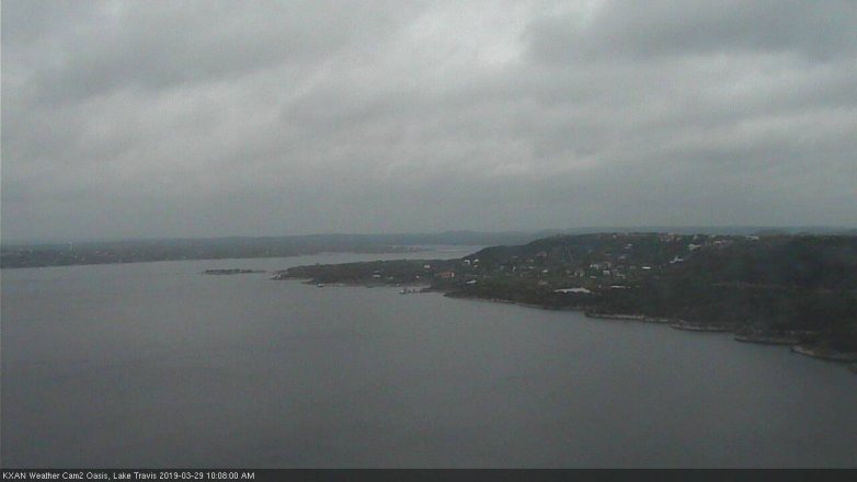 Lake Travis webcam, March 29, 2019 9:10 AM CT