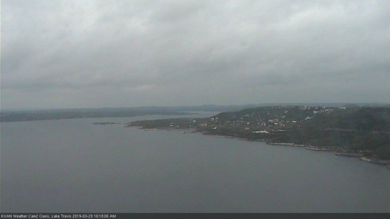 Lake Travis webcam, March 29, 2019 9:20 AM CT