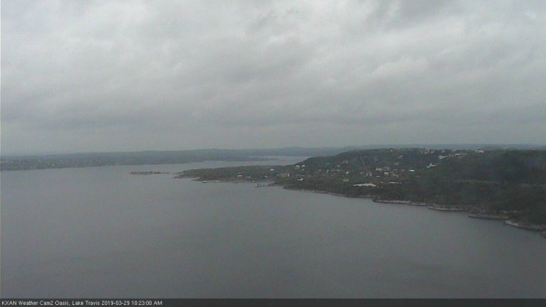 Lake Travis webcam, March 29, 2019 9:25 AM CT