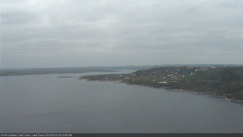 Lake Travis webcam, March 29, 2019 1:35 PM CT