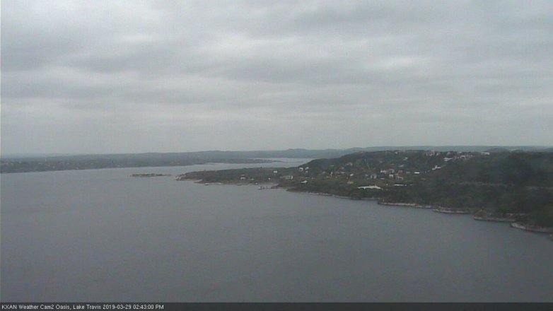 Lake Travis webcam, March 29, 2019 1:45 PM CT