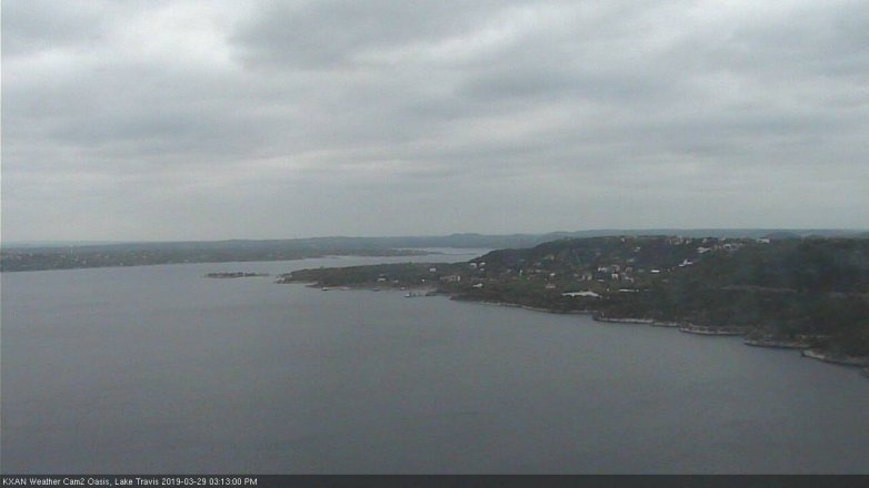 Lake Travis webcam, March 29, 2019 2:15 PM CT