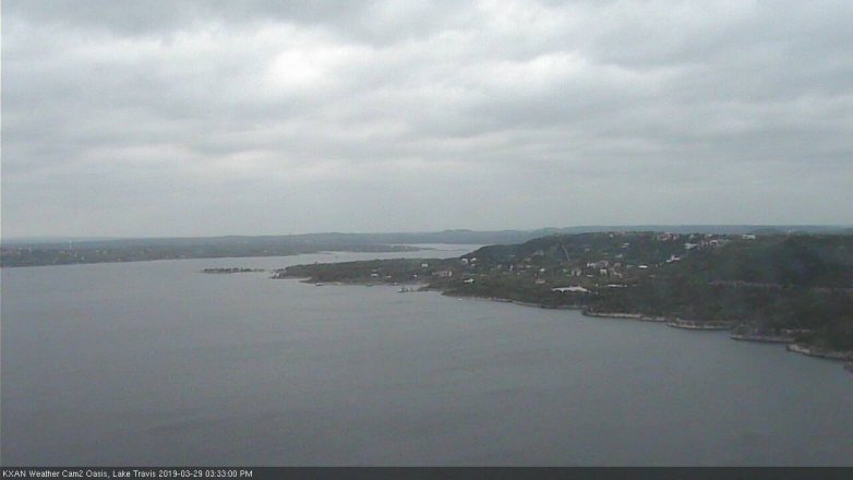 Lake Travis webcam, March 29, 2019 2:35 PM CT