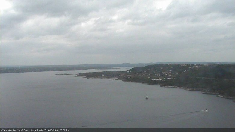 Lake Travis webcam, March 29, 2019 3:25 PM CT