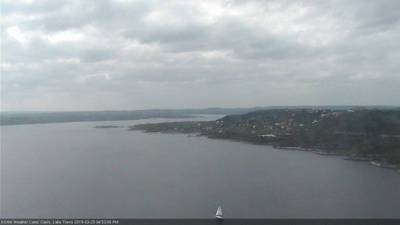 Lake Travis webcam, March 29, 2019 3:55 PM CT