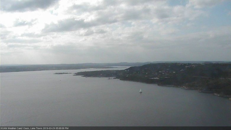Lake Travis webcam, March 29, 2019 4:10 PM CT