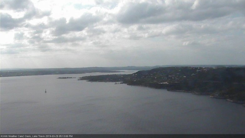 Lake Travis webcam, March 29, 2019 4:15 PM CT