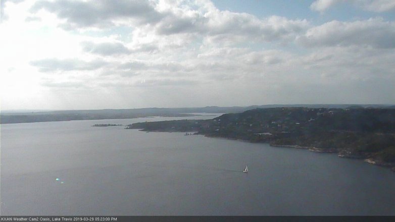 Lake Travis webcam, March 29, 2019 4:25 PM CT