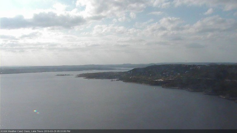 Lake Travis webcam, March 29, 2019 4:35 PM CT