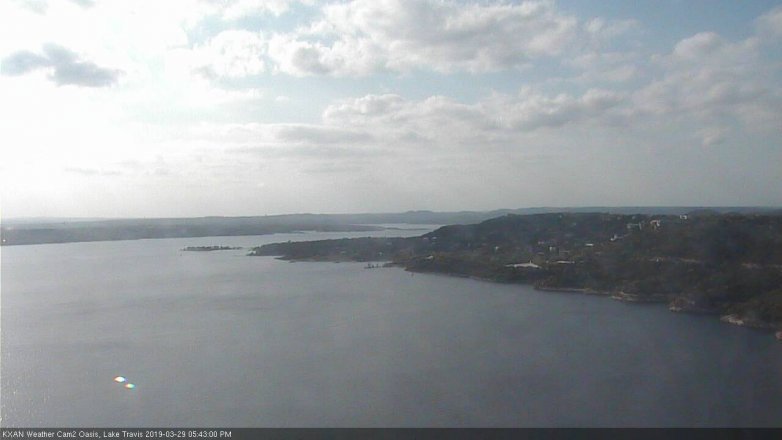 Lake Travis webcam, March 29, 2019 4:45 PM CT