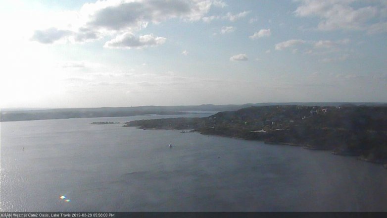 Lake Travis webcam, March 29, 2019 5:00 PM CT
