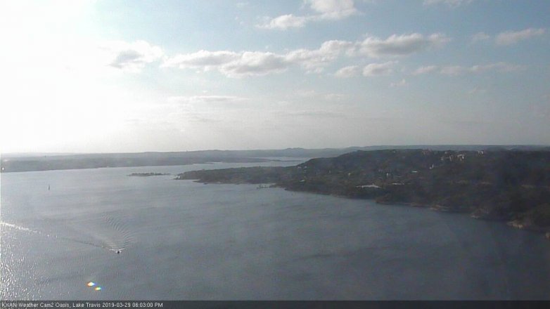 Lake Travis webcam, March 29, 2019 5:05 PM CT