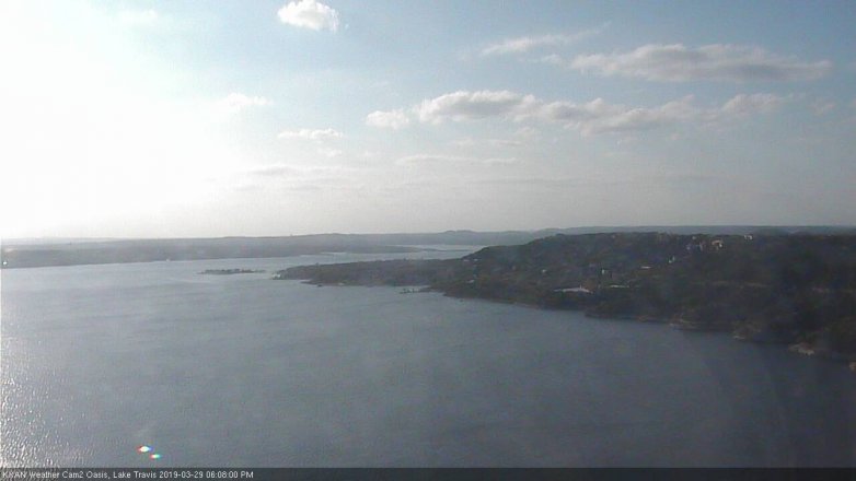 Lake Travis webcam, March 29, 2019 5:10 PM CT