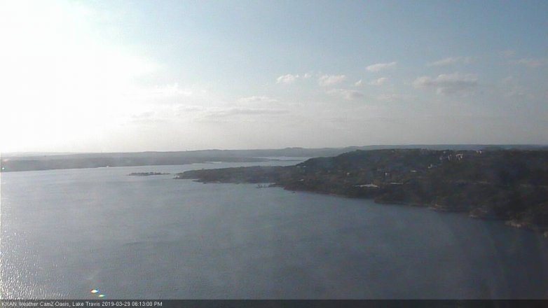 Lake Travis webcam, March 29, 2019 5:15 PM CT