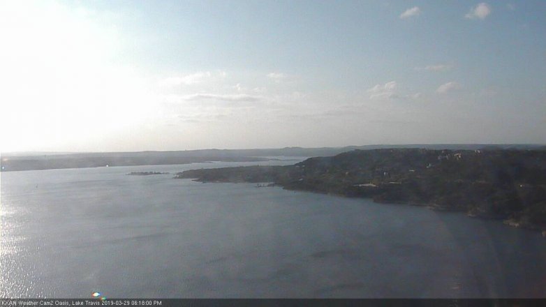 Lake Travis webcam, March 29, 2019 5:20 PM CT
