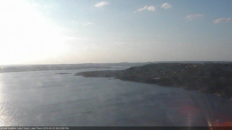 Lake Travis webcam, March 29, 2019 5:35 PM CT