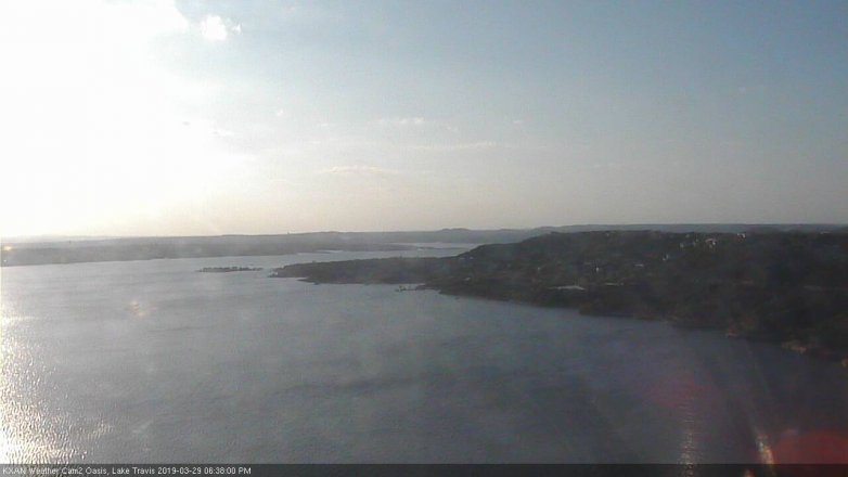 Lake Travis webcam, March 29, 2019 5:40 PM CT