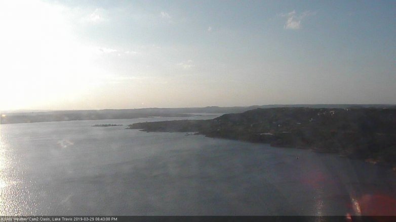 Lake Travis webcam, March 29, 2019 5:45 PM CT