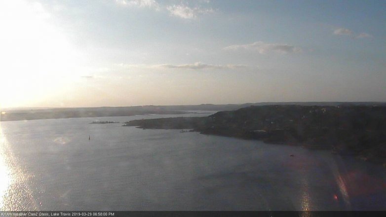 Lake Travis webcam, March 29, 2019 6:00 PM CT