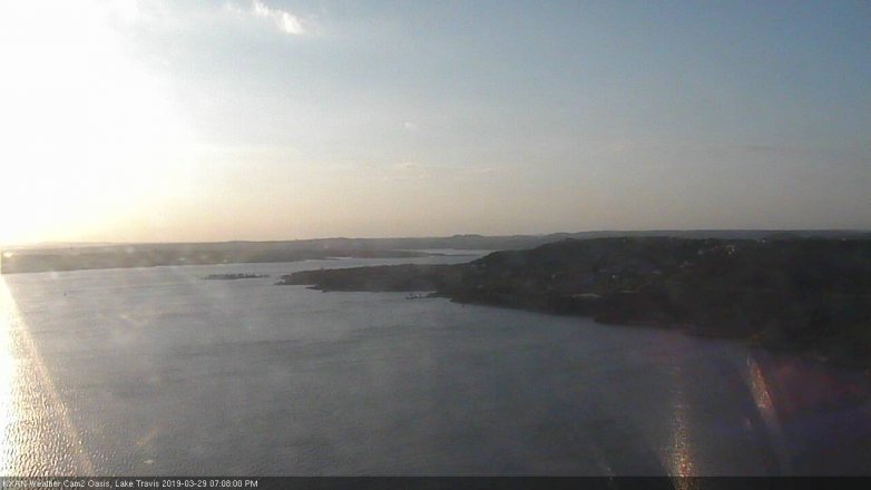 Lake Travis webcam, March 29, 2019 6:10 PM CT