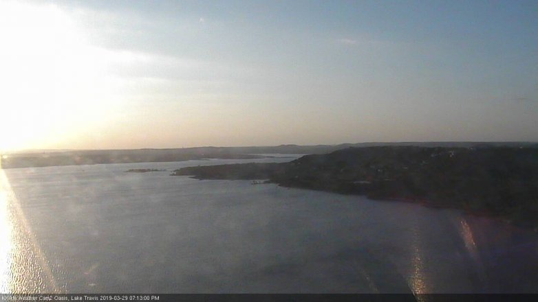 Lake Travis webcam, March 29, 2019 6:15 PM CT