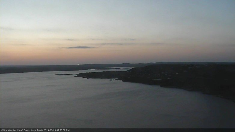 Lake Travis webcam, March 29, 2019 7:00 PM CT