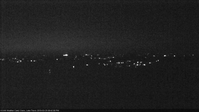 Lake Travis webcam, March 29, 2019 7:45 PM CT
