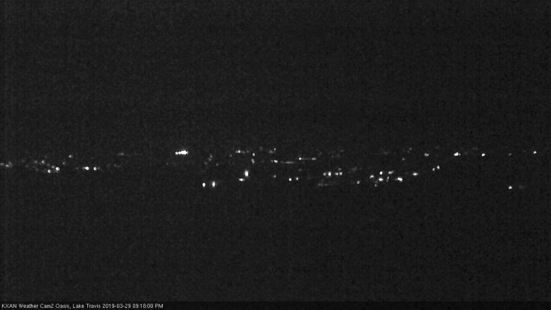 Lake Travis webcam, March 29, 2019 8:20 PM CT