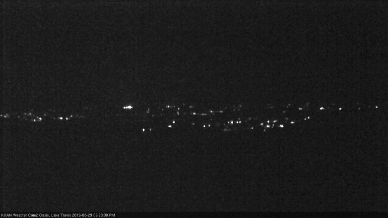 Lake Travis webcam, March 29, 2019 8:25 PM CT