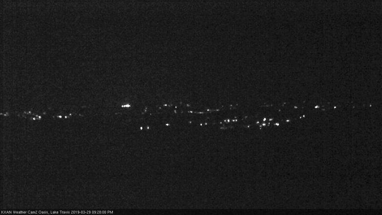 Lake Travis webcam, March 29, 2019 8:30 PM CT