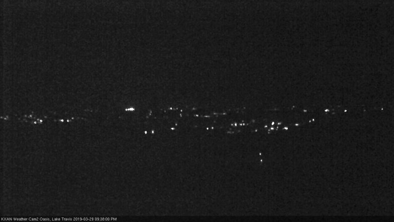 Lake Travis webcam, March 29, 2019 8:40 PM CT