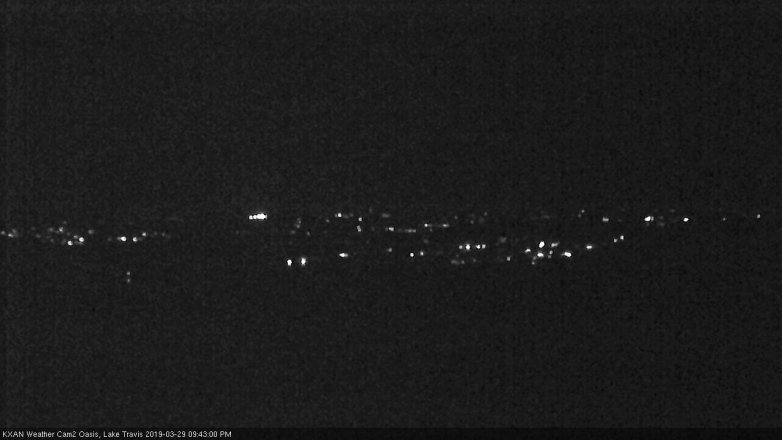 Lake Travis webcam, March 29, 2019 8:45 PM CT
