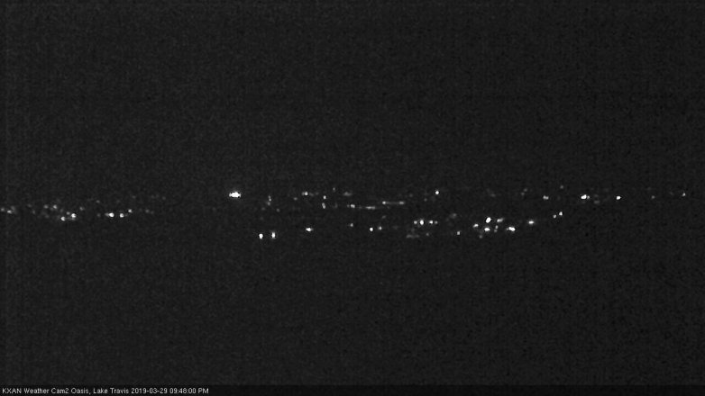 Lake Travis webcam, March 29, 2019 8:50 PM CT