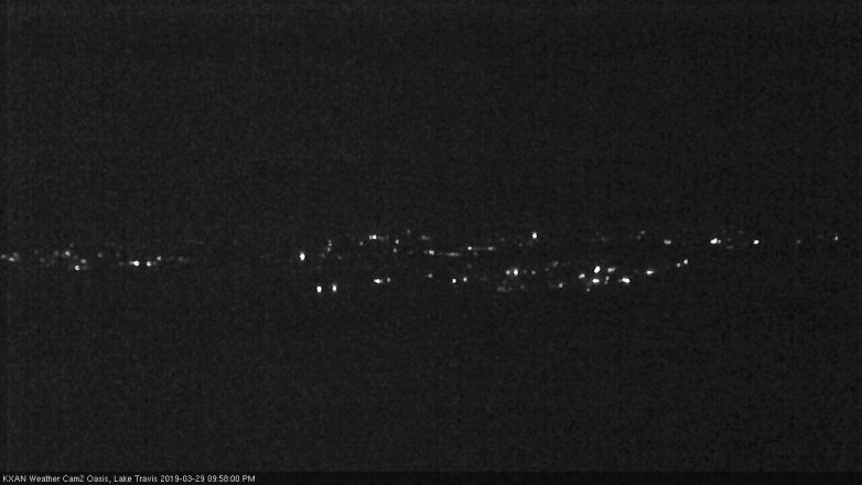 Lake Travis webcam, March 29, 2019 9:00 PM CT