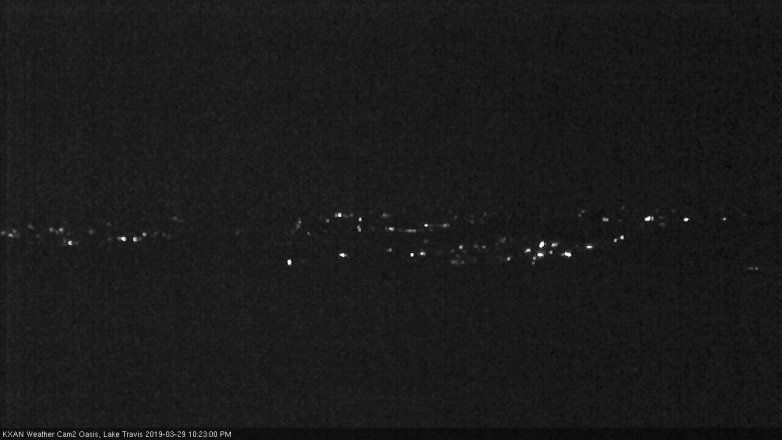 Lake Travis webcam, March 29, 2019 9:25 PM CT