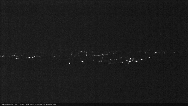 Lake Travis webcam, March 29, 2019 9:40 PM CT