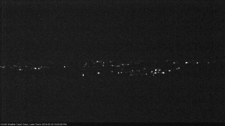 Lake Travis webcam, March 29, 2019 9:45 PM CT