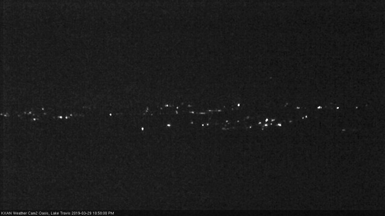 Lake Travis webcam, March 29, 2019 10:00 PM CT
