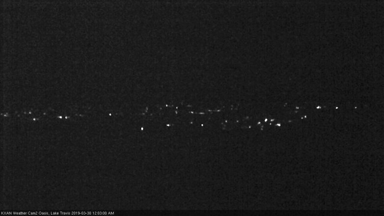 Lake Travis webcam, March 29, 2019 11:05 PM CT