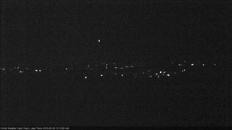 Lake Travis webcam, March 29, 2019 11:15 PM CT