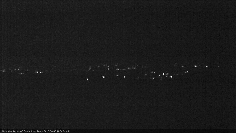 Lake Travis webcam, March 29, 2019 11:40 PM CT