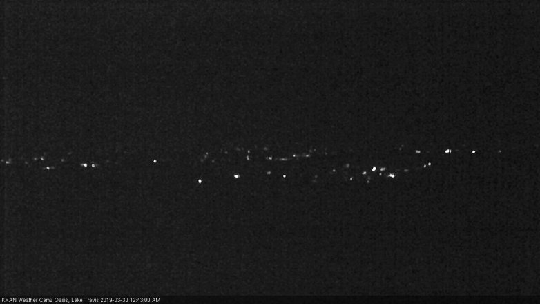 Lake Travis webcam, March 29, 2019 11:45 PM CT
