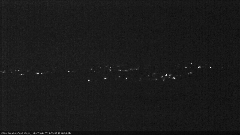 Lake Travis webcam, March 29, 2019 11:50 PM CT